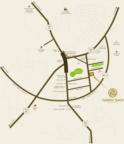  apartments Images for Location Plan of Golden Apartments