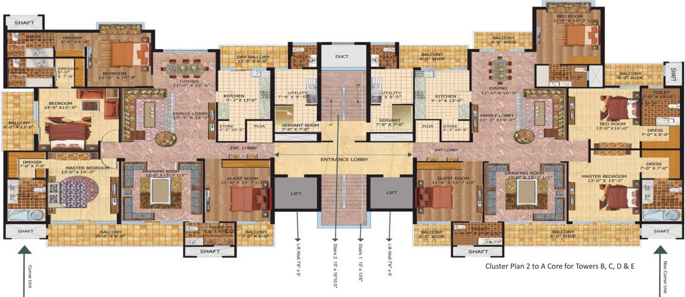 Images for Cluster Plan of KLV Builders And Developers Signature Towers