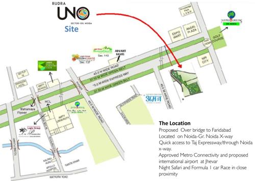  uno Images for Location Plan of Rudra Uno