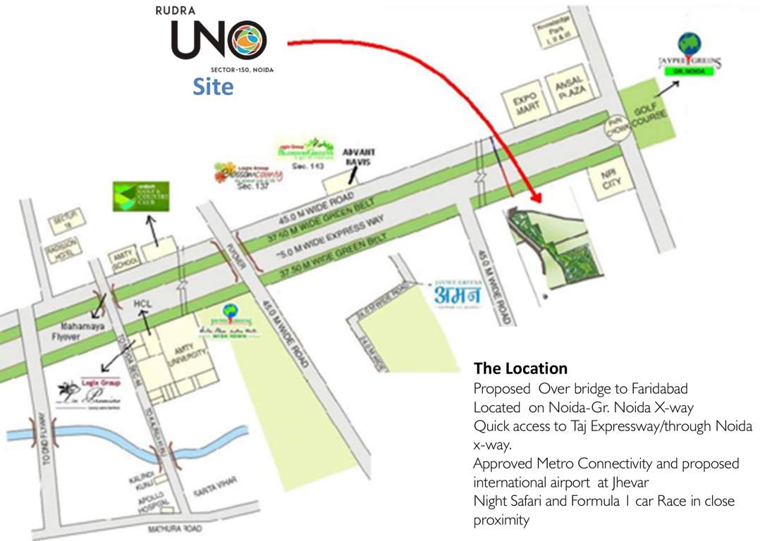 uno Images for Location Plan of Rudra Uno