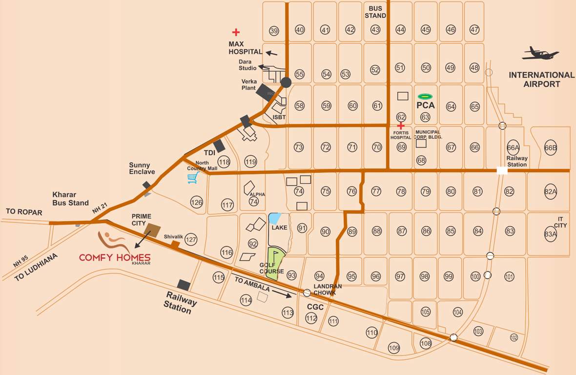 homes Images for Location Plan of Comfy Homes