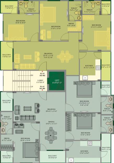 Images for Cluster Plan of Living Aadya