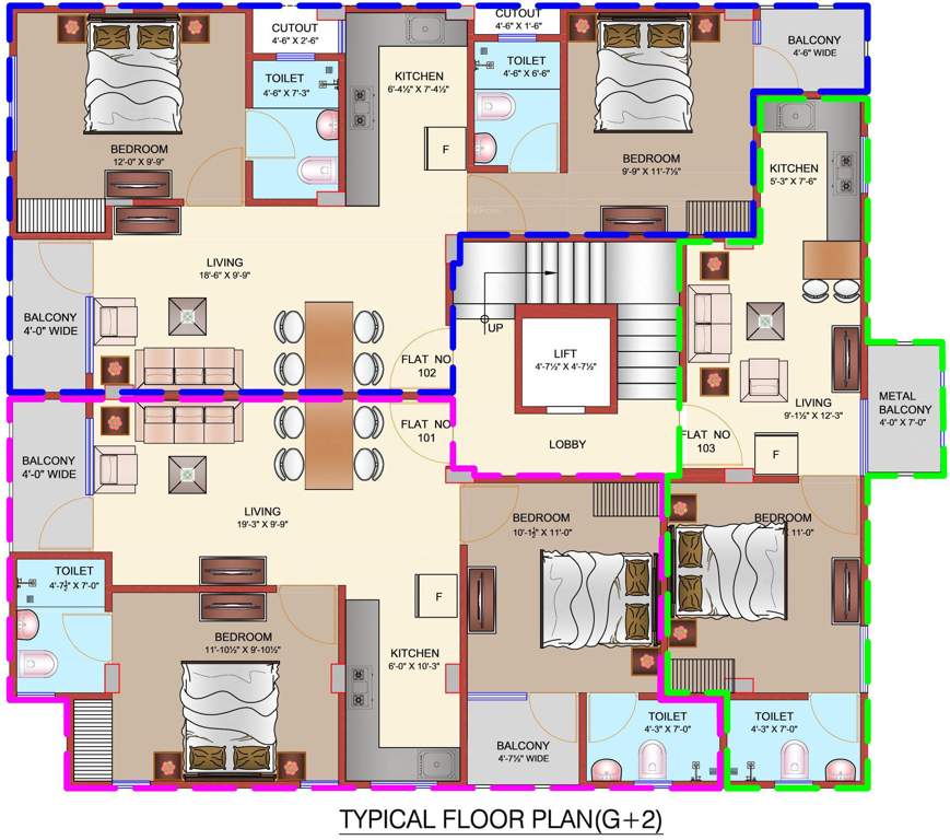 Images for Cluster Plan of JJ Shashi Heights