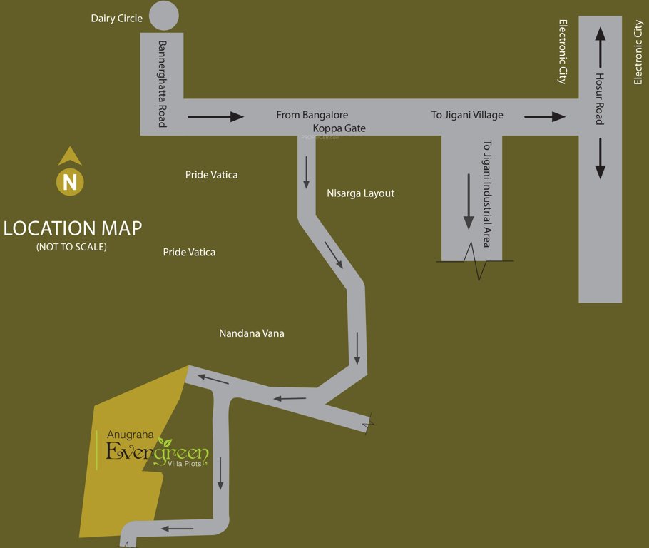 Images for Location Plan of Anugraha Evergreen Villa Plots