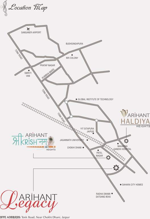  legacy Images for Location Plan of Arihant Legacy