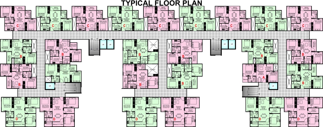 Images for Cluster Plan of Mojika 4 Way Living