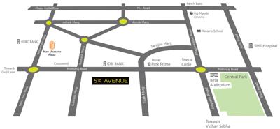  5th-avenue Images for Location Plan of Upasna 5th Avenue