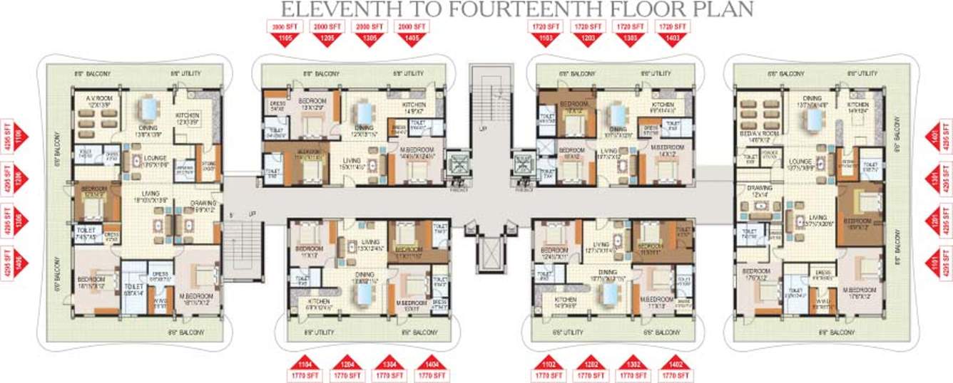 Images for Cluster Plan of GCON VIP Towers