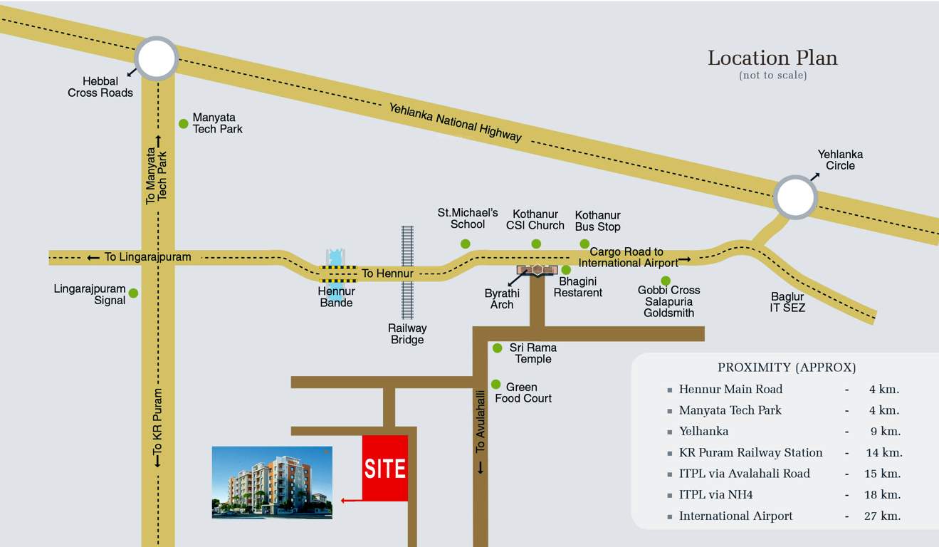 byrathi residency Images for Location Plan of MDVR Byrathi Residency