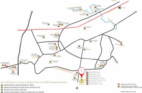  maheshwara Images for Location Plan of Raheja Maheshwara