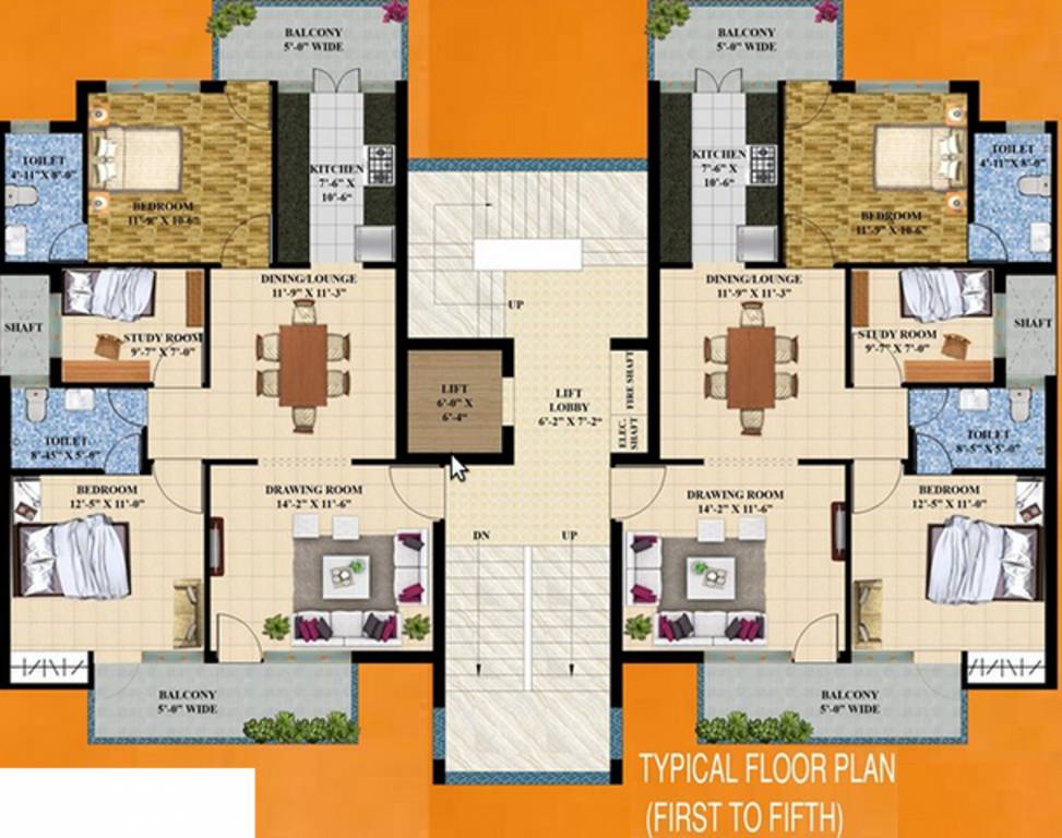 Images for Cluster Plan of E Square Homes Palash
