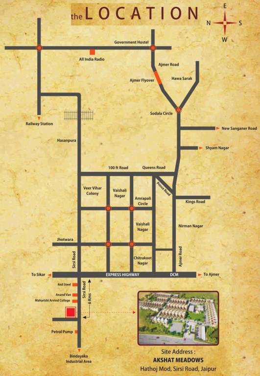 Images for Location Plan of Akshat Meadows Apartments