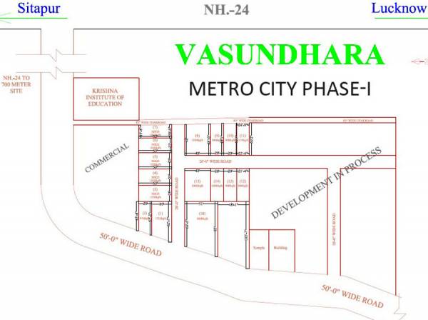Images for Location Plan of Vasundhara Metro City Phase 1