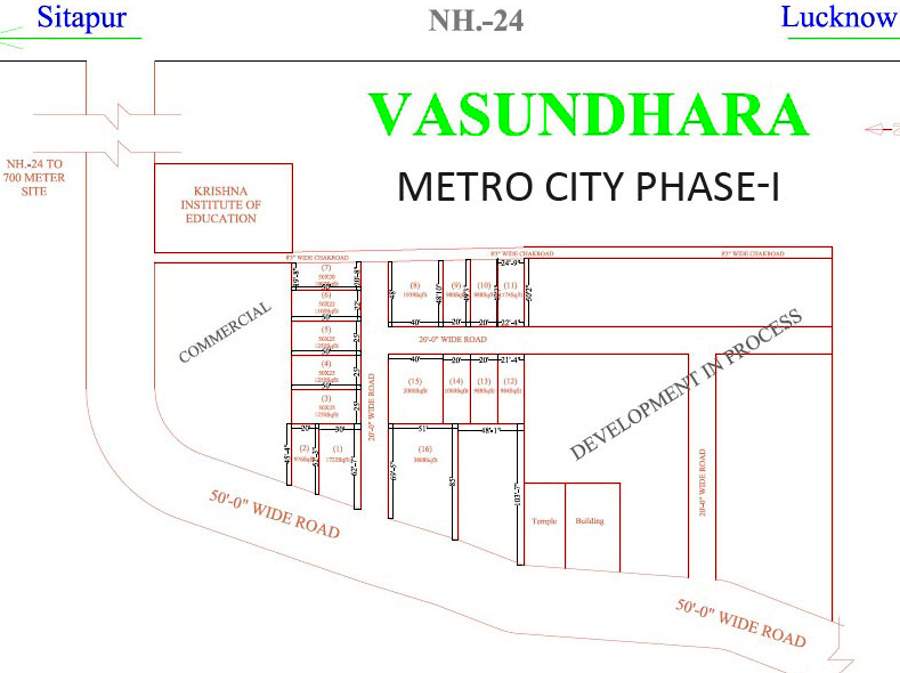 Images for Location Plan of Vasundhara Metro City Phase 1