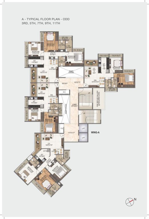  the palms Wing B Cluster Plan