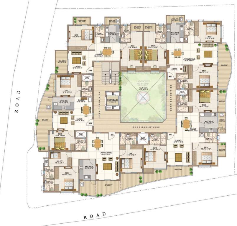  the courtyard square Images for Cluster Plan of Aswan The Courtyard Square