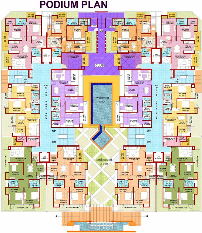 Images for Cluster Plan of Parth Blue Monarch