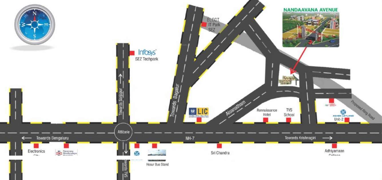  avenue Images for Location Plan of Nandaavana Avenue