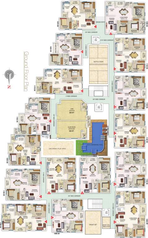  green view Images for Cluster Plan of R S Developers Bangalore Green View