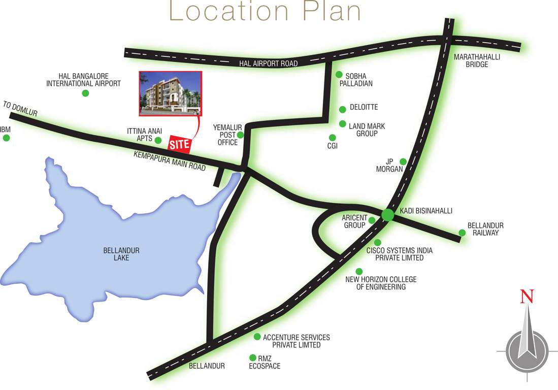  green view Images for Location Plan of R S Developers Bangalore Green View