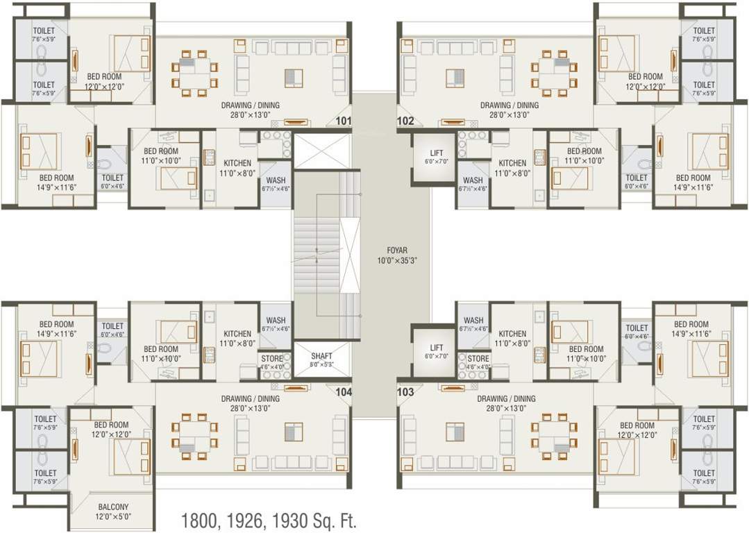 residency Images for Cluster Plan of Magnolia Residency