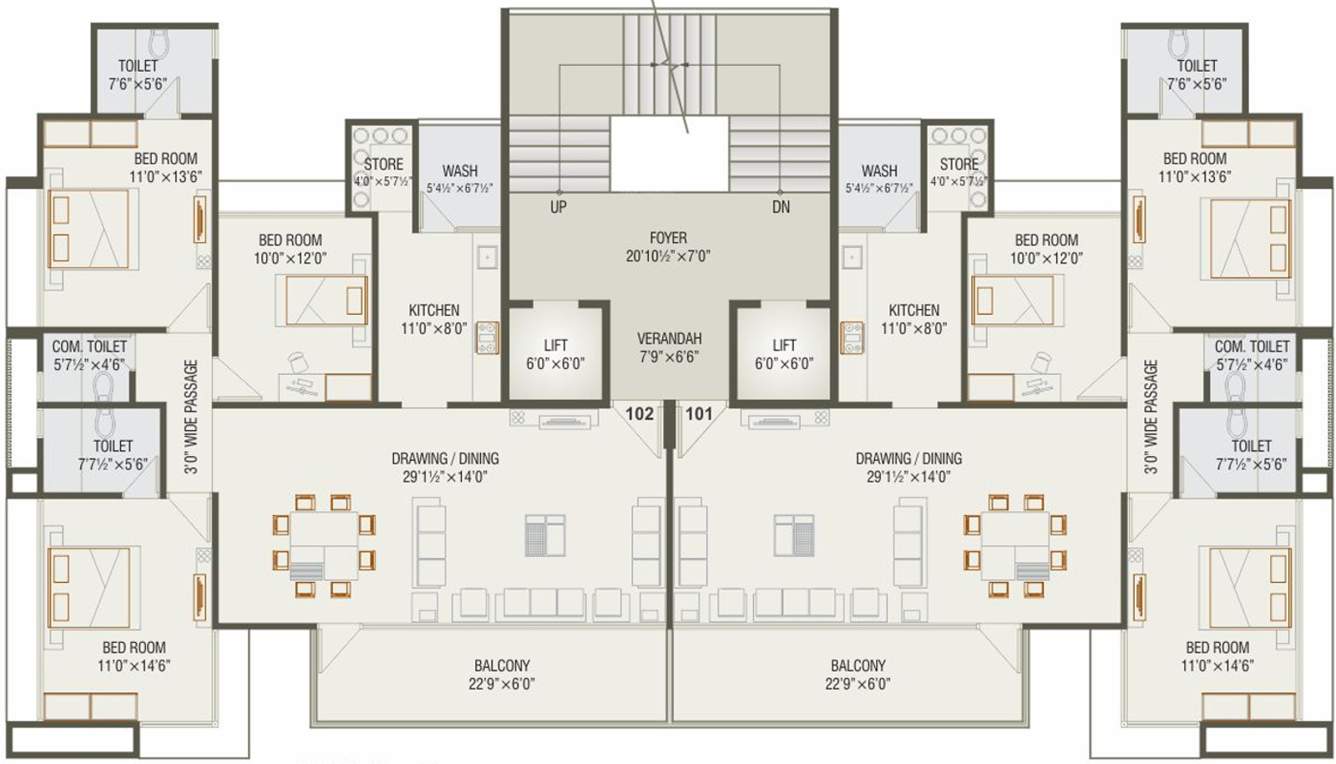  residency Images for Cluster Plan of Magnolia Residency