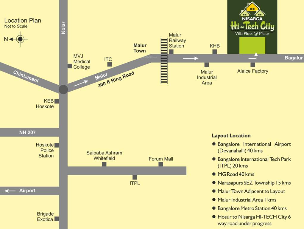  hitech city Images for Location Plan of Nisarga Hitech City