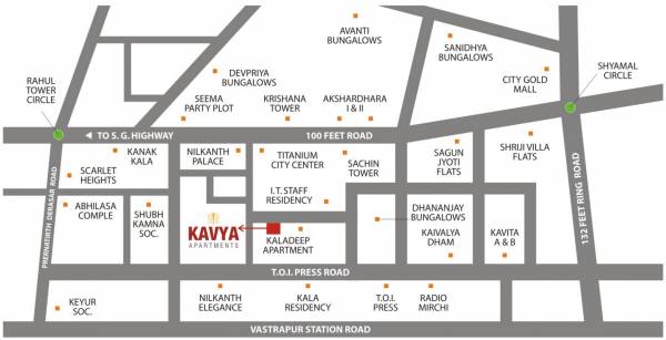 Images for Location Plan of AVS Kavya Apartments