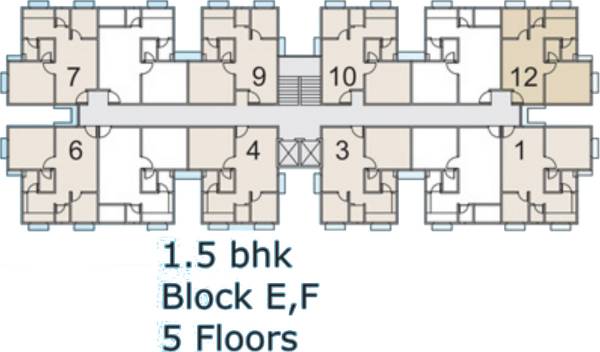 Block E Cluster Plan from 1st to 5th Floor river-side-park Block E Cluster Plan from 1st to 5th Floor