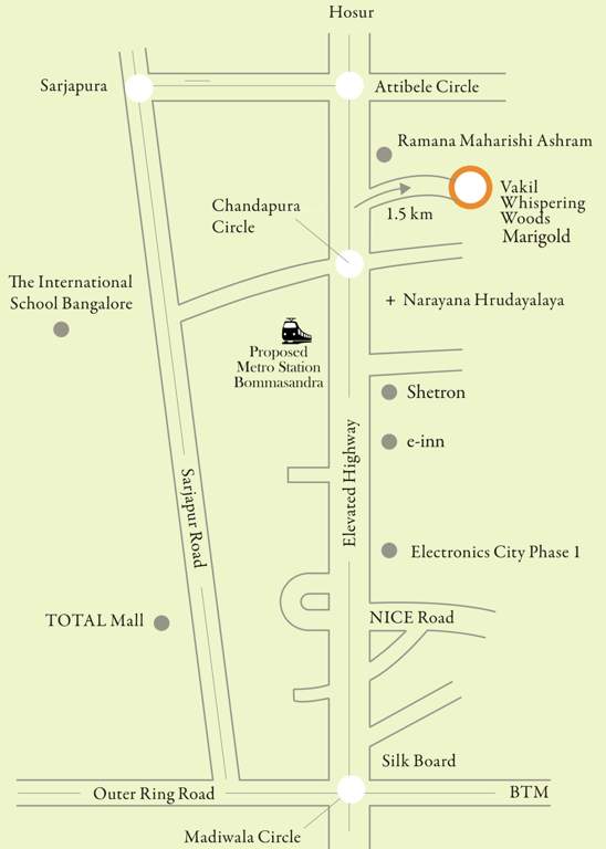 marigold Images for Location Plan of Vakil Marigold