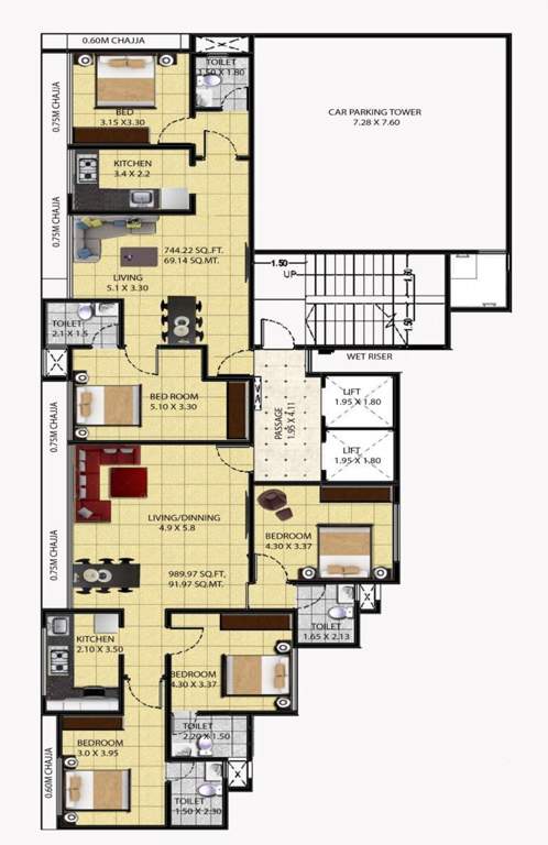  nakshatra Images for Cluster Plan of Metro Nakshatra