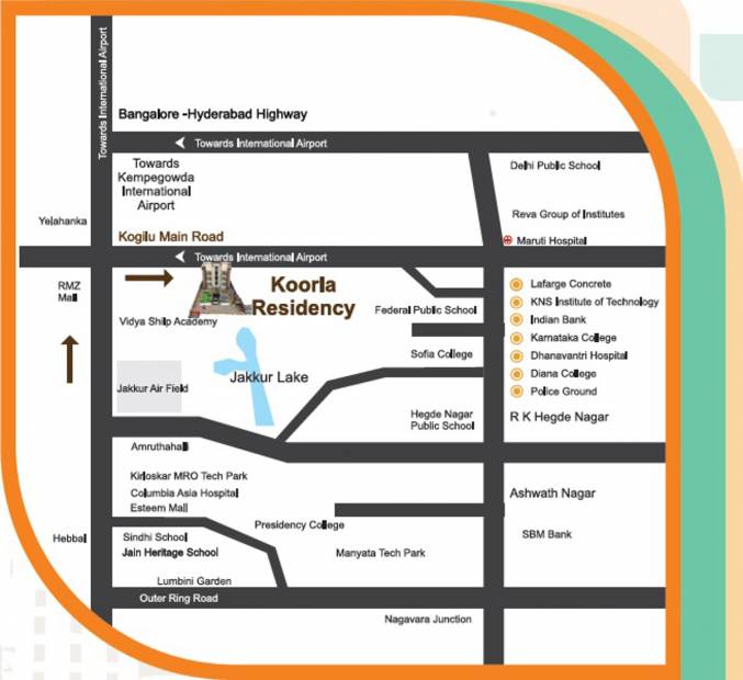  koorla-residency Images for Location Plan of BSR Koorla Residency
