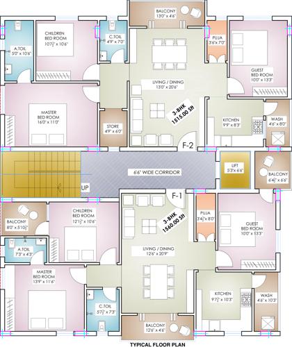  golden-towers Images for Cluster Plan of RRPPL Golden Towers
