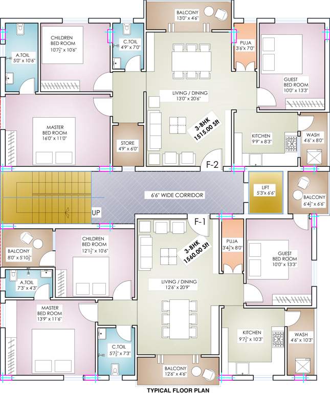  golden towers Images for Cluster Plan of RRPPL Golden Towers