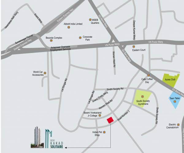  devi-kakad-solitaire Images for Location Plan of Niraj Devi Kakad Solitaire