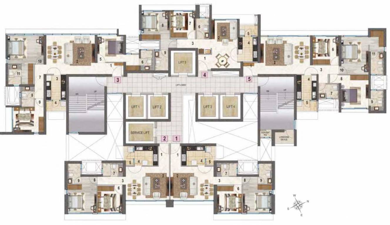  salsette 27 Tower B Cluster Plan