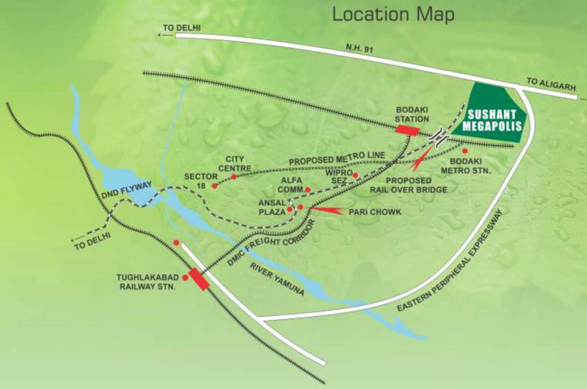  zinnia garden Images for Location Plan of Ansal Zinnia Garden