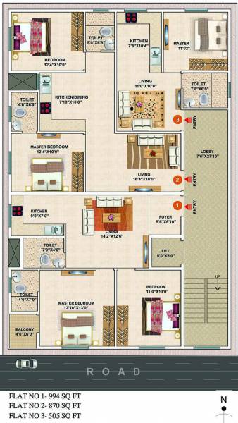 Images for Cluster Plan of Surath Snow White Homes