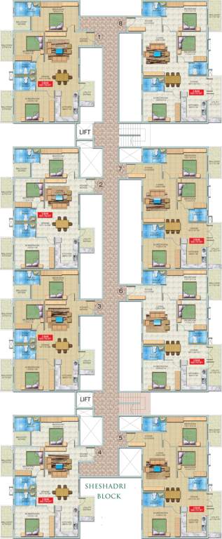 Images for Cluster Plan of Chowdeshwari Thirumala Lakshmi Grand