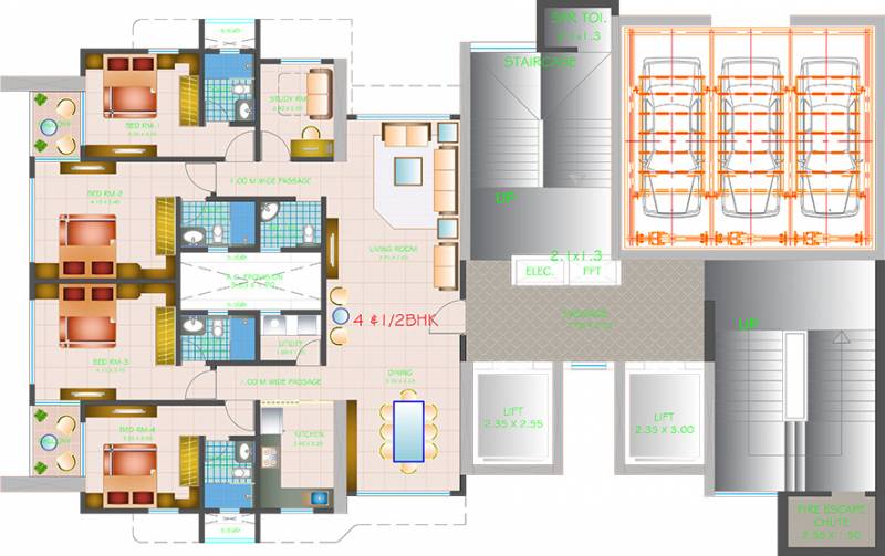  arihant-towers Images for Cluster Plan of MJ Shah Arihant Towers