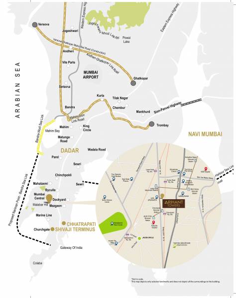  arihant-towers Location Plan
