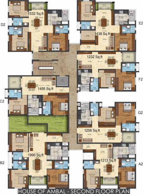Images for Cluster Plan of Adroit House of Ambal
