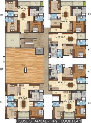 Images for Cluster Plan of Adroit House of Ambal