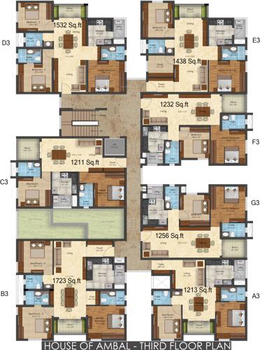 Images for Cluster Plan of Adroit House of Ambal