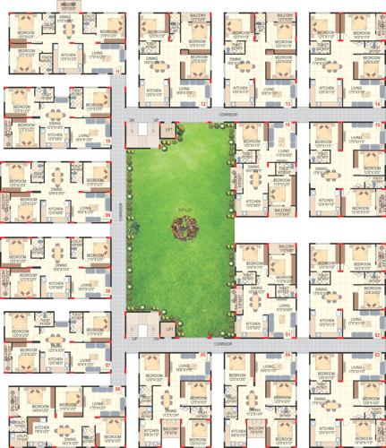 Images for Cluster Plan of Sai Green Oak Apartment
