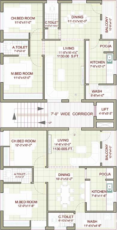 Images for Cluster Plan of Sampada Sai Greenz
