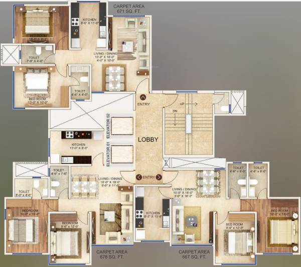 Images for Cluster Plan of MICL Aaradhya Residency