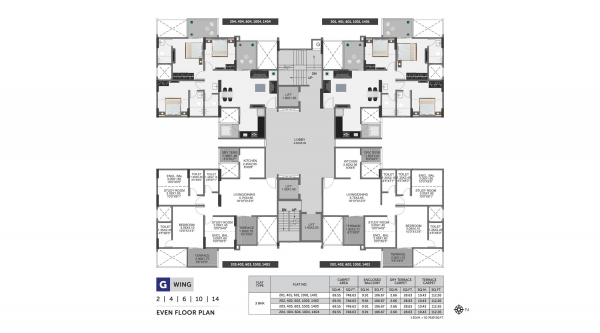Wing G Cluster Plan pristine-green Wing G Cluster Plan