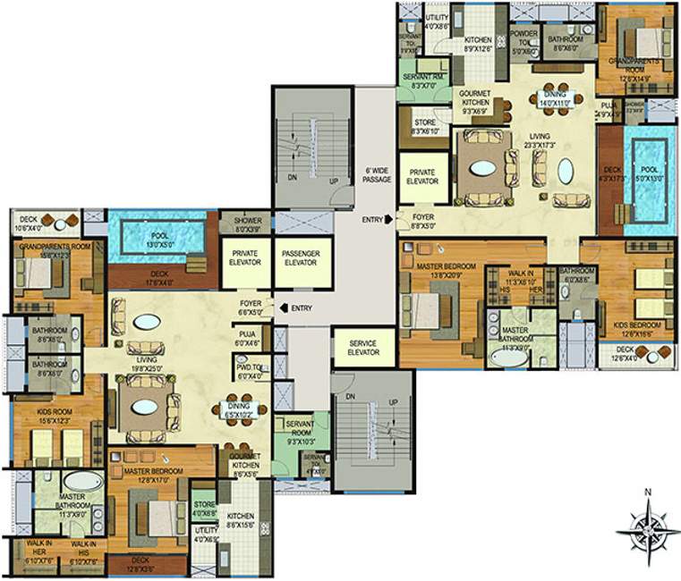 Images for Cluster Plan of Lodha Bellezza P3