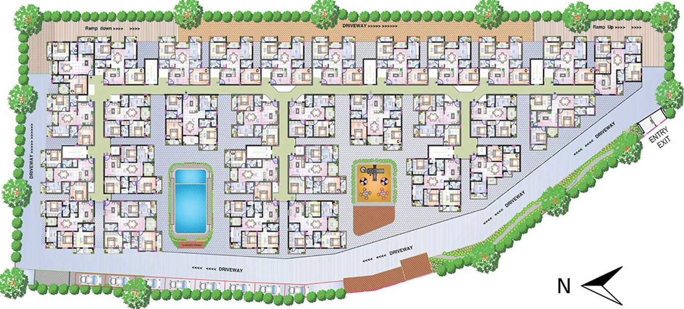  blue bells Images for Cluster Plan of Sowparnika Blue Bells